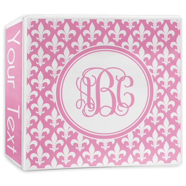 Custom Fleur De Lis 3-Ring Binder - 3 inch (Personalized)