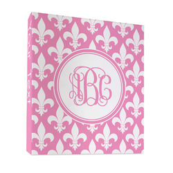 Fleur De Lis 3 Ring Binder - Full Wrap - 1" (Personalized)