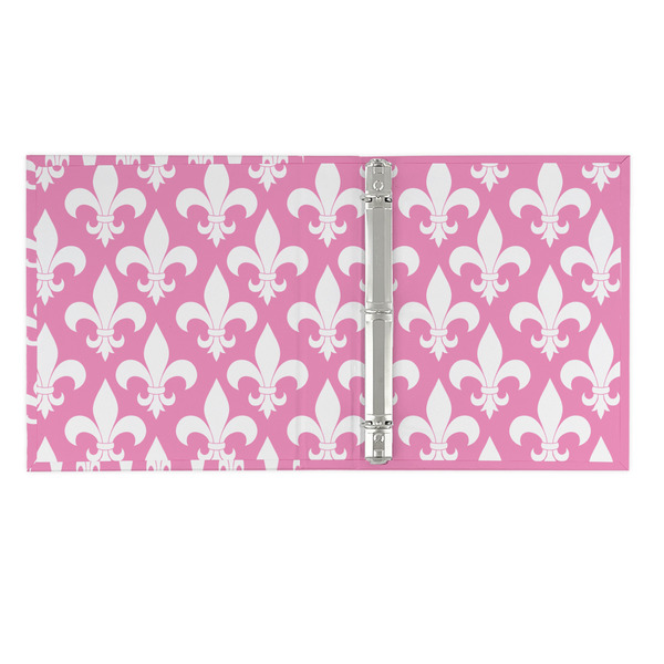Fleur De Lis 3 Ring Binders - Full Wrap - 1" - OPEN INSIDE