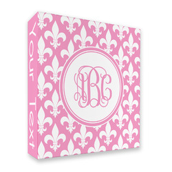 Fleur De Lis 3 Ring Binder - Full Wrap (Personalized)