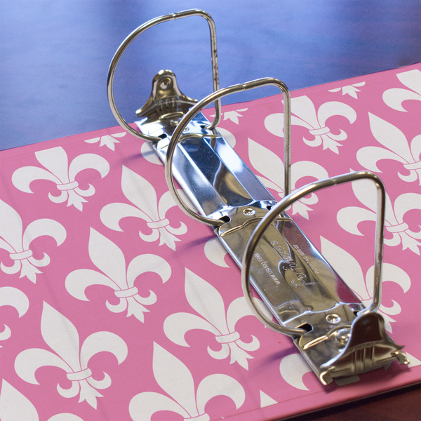 Fleur De Lis 3 Ring Binders - Full Wrap - 3" - DETAIL
