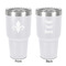 Fleur De Lis 30 oz Stainless Steel Tumbler - White - Double-Sided (Personalized)