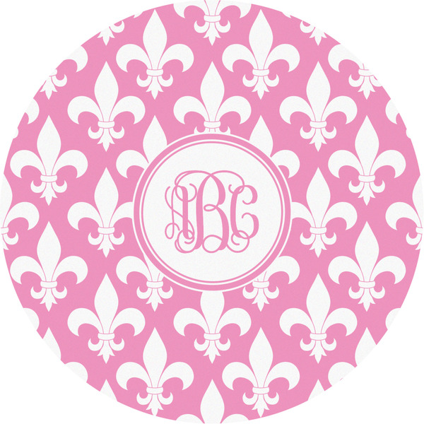 Custom Fleur De Lis Multipurpose Round Labels - 4" (Personalized)