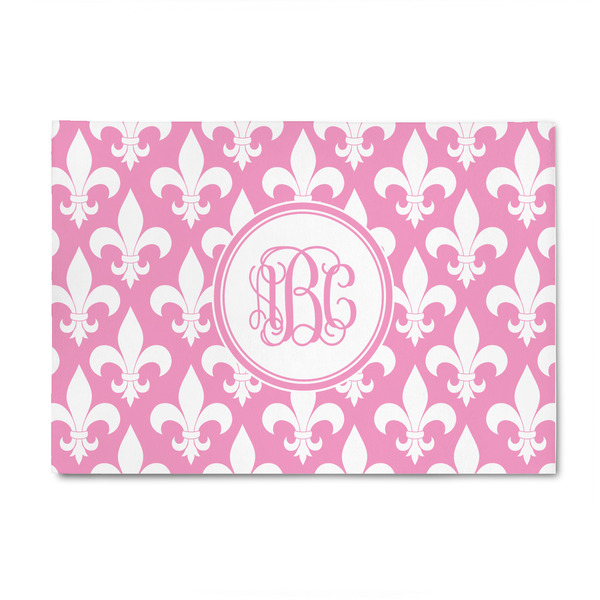 Custom Fleur De Lis 4' x 6' Indoor Area Rug (Personalized)