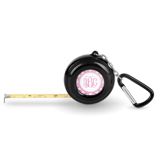 Custom Fleur De Lis Pocket Tape Measure - 6 Ft w/ Carabiner Clip (Personalized)