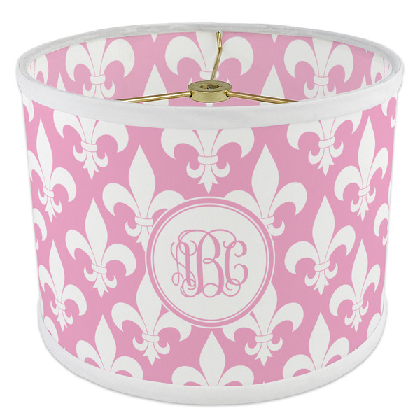 Fleur De Lis 8" Drum Lampshade - ANGLE Poly-Film