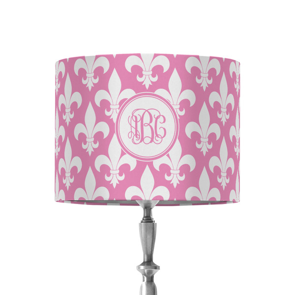 Custom Fleur De Lis 8" Drum Lamp Shade - Fabric (Personalized)