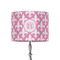 Fleur De Lis 8" Drum Lampshade - ON STAND (Fabric)
