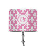Fleur De Lis 8" Drum Lamp Shade - Poly-film (Personalized)