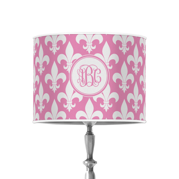 Custom Fleur De Lis 8" Drum Lamp Shade - Poly-film (Personalized)