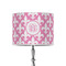 Fleur De Lis 8" Drum Lampshade - ON STAND (Poly Film)