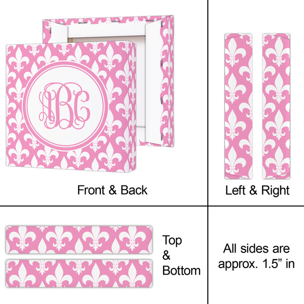 Fleur De Lis 8x8 - Canvas Print - Approval