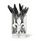 Fleur De Lis Acrylic Pencil Holder - FRONT