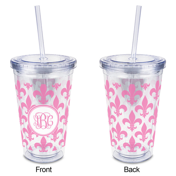 Fleur De Lis Acrylic Tumbler - Full Print - Approval