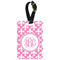 Fleur De Lis Metal Luggage Tag w/ Monogram