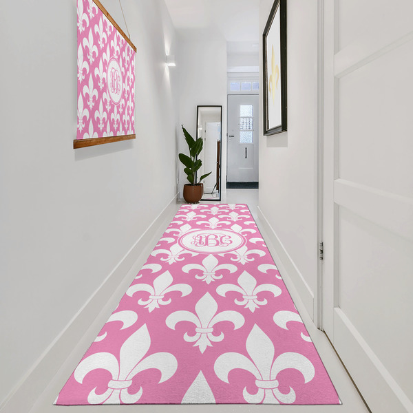 Fleur De Lis Area Rug Sizes - In Context (vertical)
