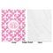 Fleur De Lis Baby Blanket (Single Side - Printed Front, White Back)