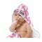 Fleur De Lis Baby Hooded Towel on Child