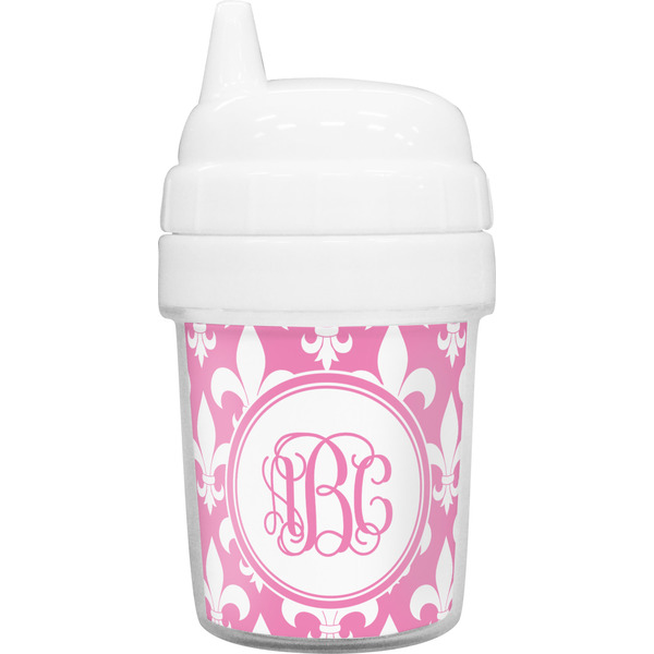 Custom Fleur De Lis Baby Sippy Cup (Personalized)