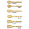 Fleur De Lis Bamboo Cooking Utensils Set - Double Sided - APPROVAL