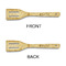 Fleur De Lis Bamboo Slotted Spatulas - Double Sided - APPROVAL