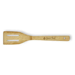 Fleur De Lis Bamboo Slotted Spatula - Double Sided (Personalized)