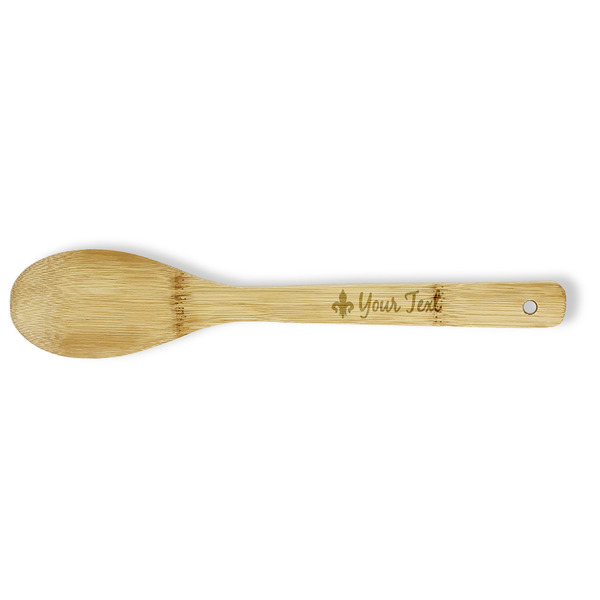 Custom Fleur De Lis Bamboo Spoon - Double Sided (Personalized)
