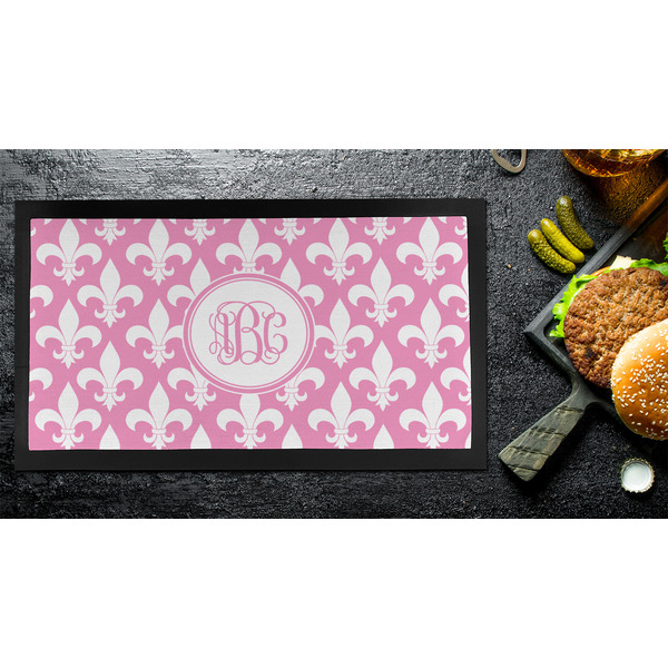 Fleur De Lis Bar Mat - Small - LIFESTYLE