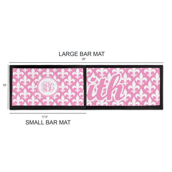 Fleur De Lis Bar Mats - Sizing Chart