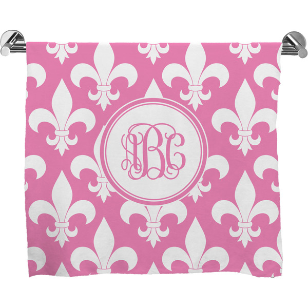 Custom Fleur De Lis Bath Towel (Personalized)