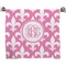 Pink Fleur De Lis Bath Towel (Personalized)