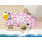 Fleur De Lis Beach Towel Lifestyle