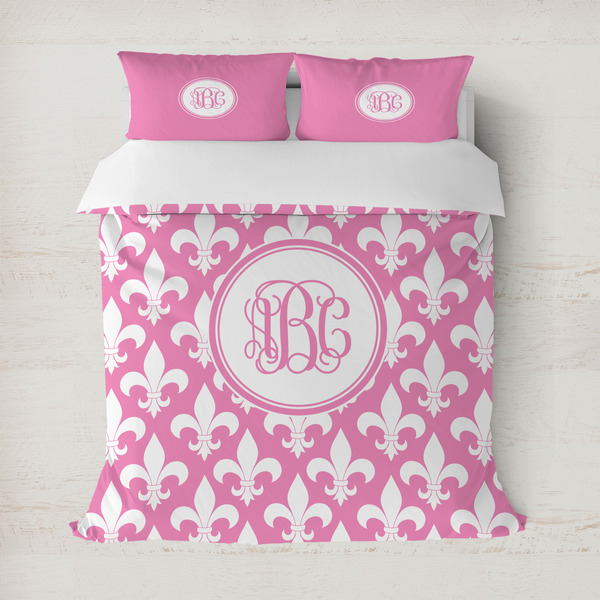 Custom Fleur De Lis Duvet Cover Set - Full / Queen (Personalized)