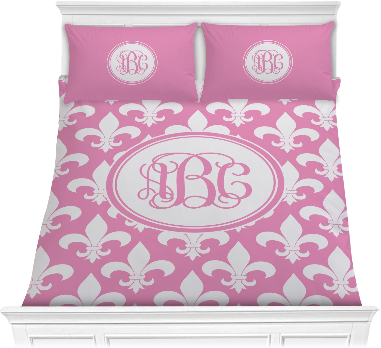 Custom Fleur De Lis Comforter Set Full / Queen (Personalized
