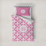 Fleur De Lis Duvet Cover Set - Twin (Personalized)