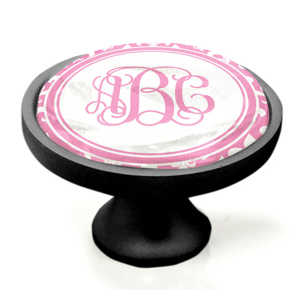 Fleur De Lis Black Custom Cabinet Knob (Side)