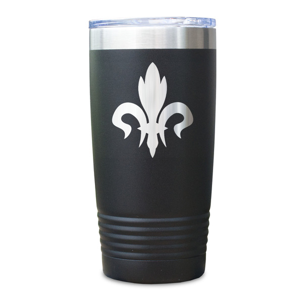 Fleur De Lis Black Polar Camel Tumbler - 20oz - Single Sided - Approval