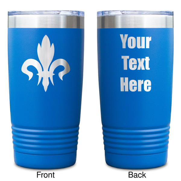 Fleur De Lis Blue Polar Camel Tumbler - 20oz - Double Sided - Approval