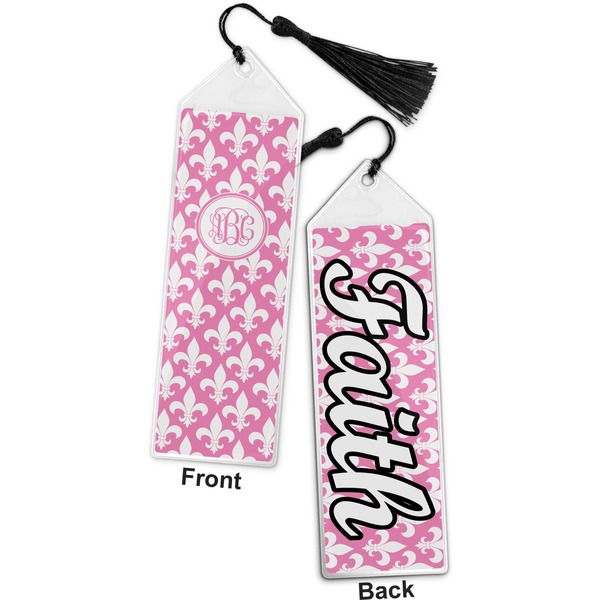 Fleur De Lis Bookmark with tassel - Front and Back
