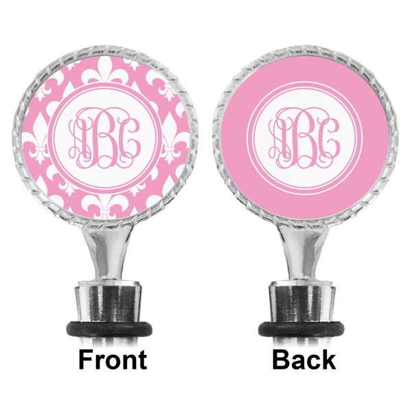 Fleur De Lis Bottle Stopper - Front and Back