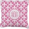 Fleur De Lis Faux-Linen Throw Pillow 26" (Personalized)