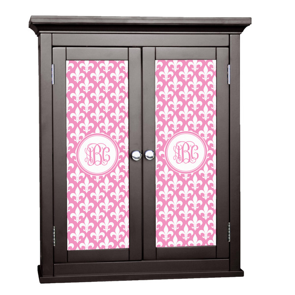 Custom Fleur De Lis Cabinet Decal - Large (Personalized)
