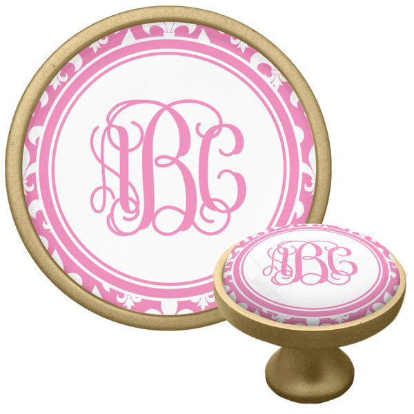 Fleur De Lis Cabinet Knob - Gold - Multi Angle