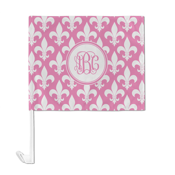 Fleur De Lis Car Flag - Large - FRONT