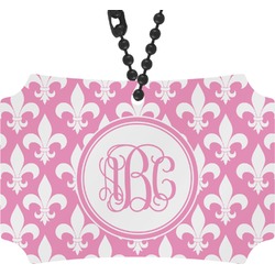 Fleur De Lis Rear View Mirror Ornament (Personalized)