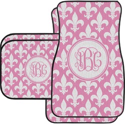 Fleur De Lis Car Floor Mats Set - 2 Front & 2 Back (Personalized)