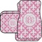 Fleur De Lis Car Floor Mats Set - 2 Front & 2 Back (Personalized)