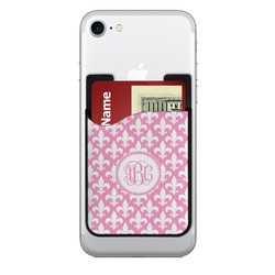 Fleur De Lis 2-in-1 Cell Phone Credit Card Holder & Screen Cleaner (Personalized)