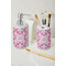 Fleur De Lis Ceramic Bathroom Accessories - LIFESTYLE (toothbrush holder & soap dispenser)