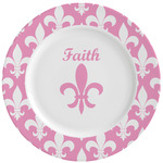 Fleur De Lis Ceramic Dinner Plates (Set of 4) (Personalized)